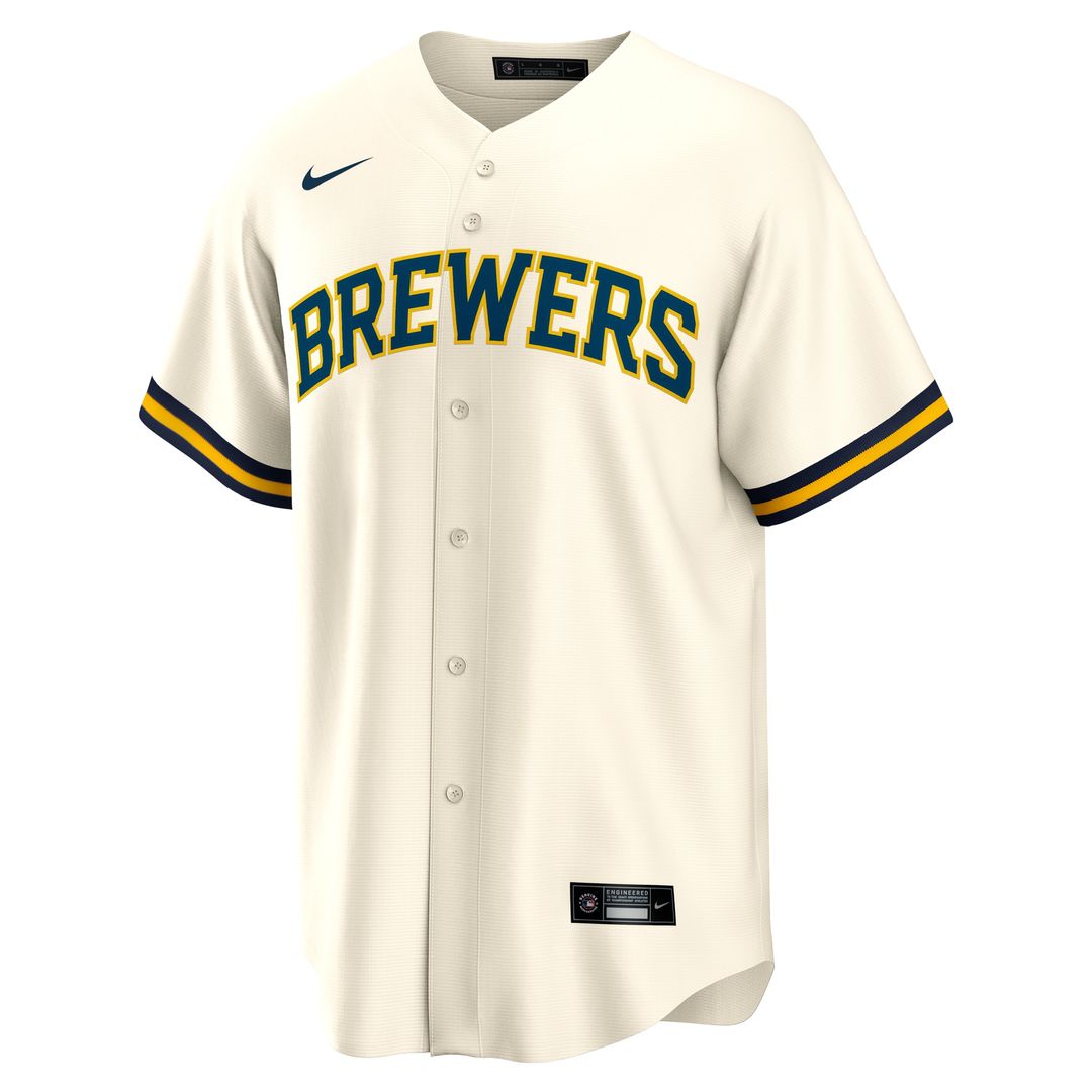 William Contreras Milwaukee Brewers Nike Home Replica Jersey - Cream