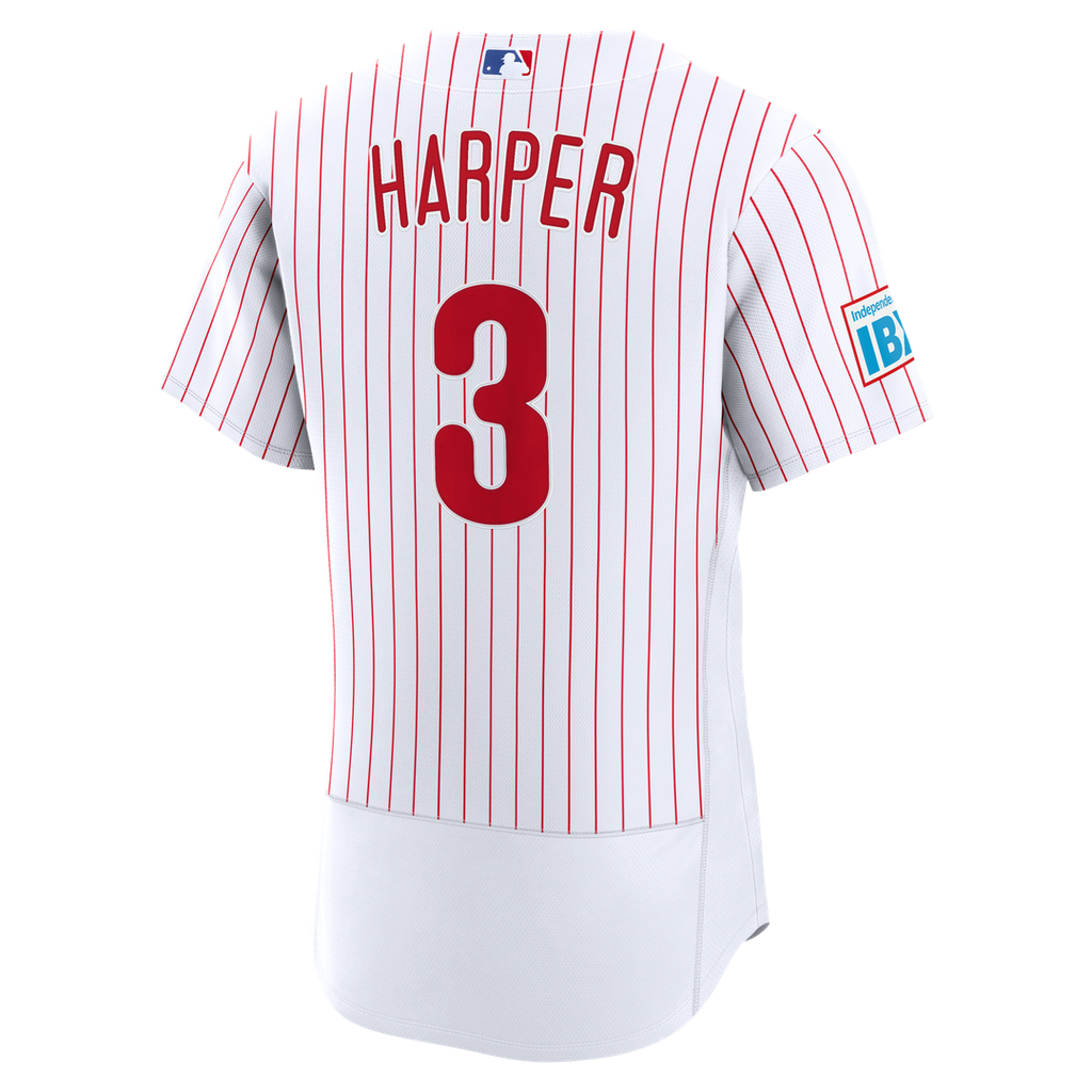 Bryce Harper Philadelphia Phillies Nike Alternate Authentic Sponsor Patch Jersey - Light Blue