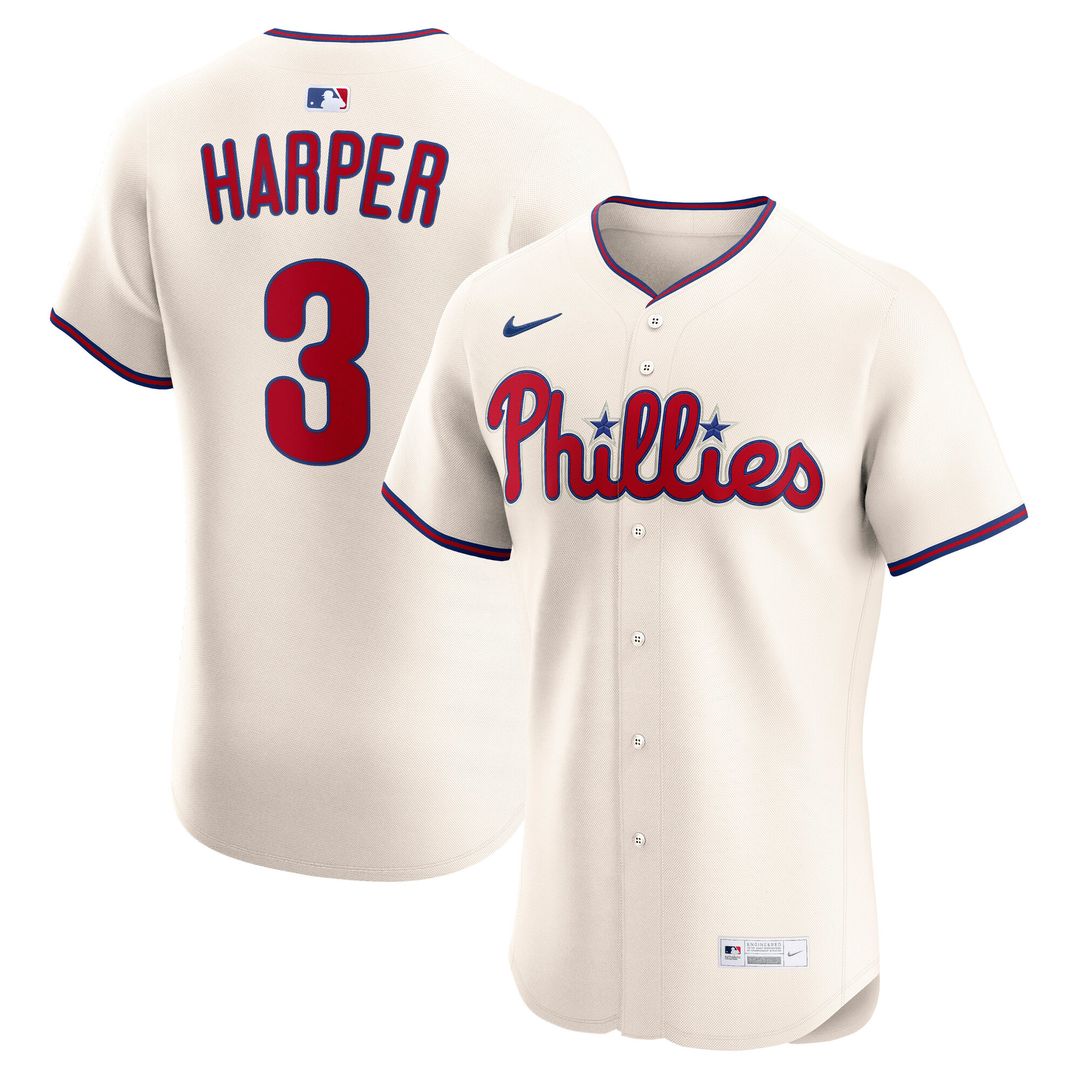 Bryce Harper Philadelphia Phillies Nike Home Elite Jersey - White